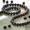 Matte Black Glass Round Beads, 4mm by Bead Landing™